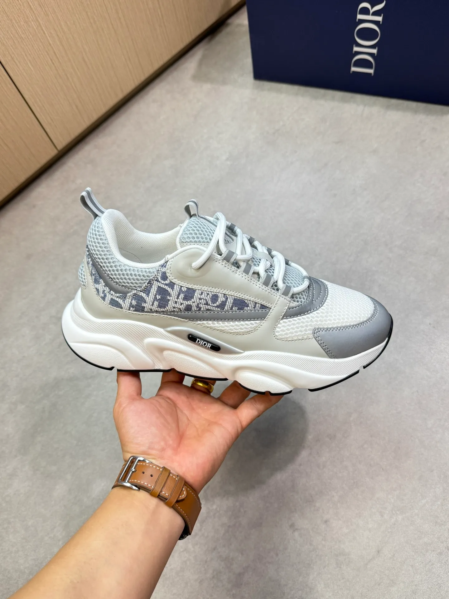 Factory price: 460💰[Dior] Dior - high-end quality original order 🔍🔍🔍 casual sports shoes - upper: 🔝 stone pattern calfskin, high silk mesh canvas, brand totem cloth, tongue and heel; reflective brand webbing - lining: brand canvas - original: ultra-light T men's shoes 💰U foam rubber; two-color molded outsole -Ultra-high quality control·Fine workmanship: highlighted (high-end·nobility·grade) -Size: 39-44 (38, 45, 46, 47, can be customized)·D9285